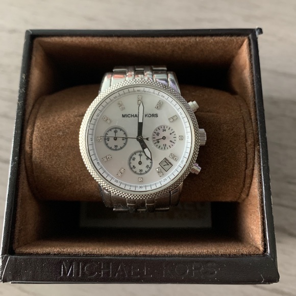 Michael Kors Accessories - Michael kors  mother of pearl diamond watch